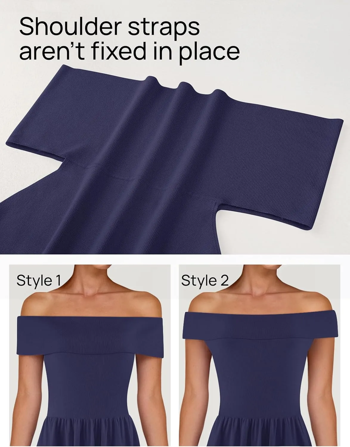 MEROKEETY Women's Summer Off Shoulder Mini Dresses 2025 Ruffle A Line Cocktail Party Knit Dress