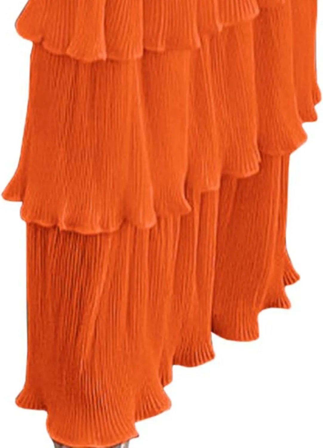 Sexyshine Women's Tube Top Ruffled Tiered Maxi Dress Sleeveless Backless Bodycon Smocked Shirred Party Holiday Long Dress
