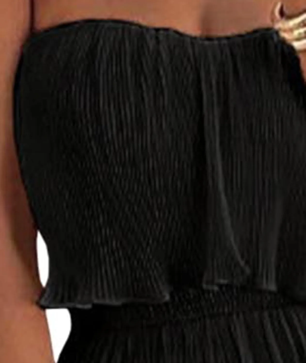 Sexyshine Women's Tube Top Ruffled Tiered Maxi Dress Sleeveless Backless Bodycon Smocked Shirred Party Holiday Long Dress