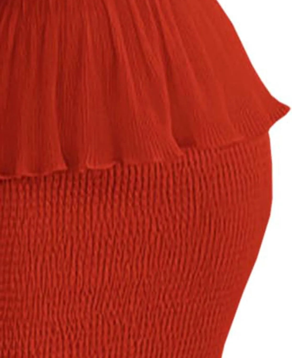 Sexyshine Women's Tube Top Ruffled Tiered Maxi Dress Sleeveless Backless Bodycon Smocked Shirred Party Holiday Long Dress