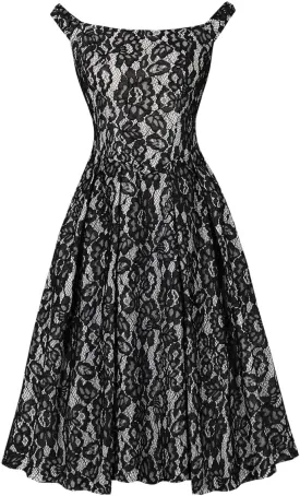 Women Vintage Lace Jacquard Dress Back Tie Sexy Sleeveless Elegant Evening Gown Club Party Dress