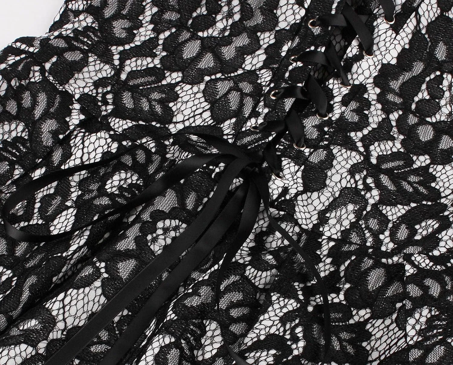 Women Vintage Lace Jacquard Dress Back Tie Sexy Sleeveless Elegant Evening Gown Club Party Dress